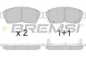 BREMSI BP2526 - B. PADS TOYOTA