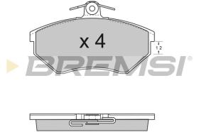 BREMSI BP2531 - B. PADS VW, SEAT