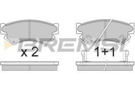 BREMSI BP2534 - B. PADS SUBARU