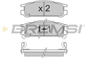 BREMSI BP2536 - B. PADS SUBARU