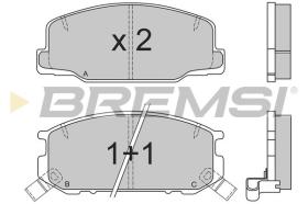 BREMSI BP2537 - B. PADS TOYOTA