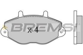 BREMSI BP2549 - B. PADS FORD