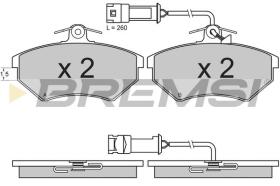 BREMSI BP2643 - B. PADS AUDI