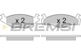 BREMSI BP2645 - B. PADS VW, SEAT