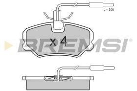 BREMSI BP2646 - B. PADS PEUGEOT, CITROEN