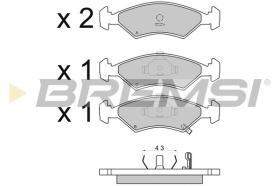 BREMSI BP2647 - B. PADS KIA