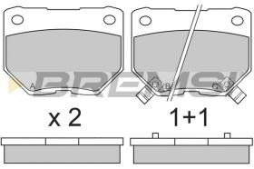 BREMSI BP2650 - B. PADS NISSAN, SUBARU