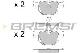 BREMSI BP2652 - B. PADS BMW, LAND ROVER