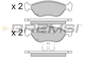 BREMSI BP2656 - B. PADS VOLVO