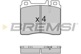 BREMSI BP2657 - B. PADS MERCEDES-BENZ