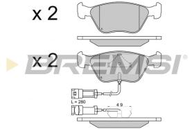 BREMSI BP2658 - B. PADS FORD