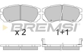 BREMSI BP2663 - B. PADS SUBARU