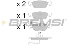 BREMSI BP2666 - B. PADS FIAT, LANCIA