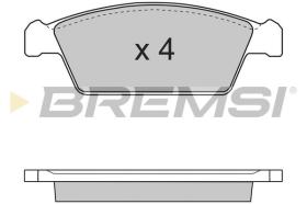 BREMSI BP2668 - B. PADS SUZUKI, DAEWOO