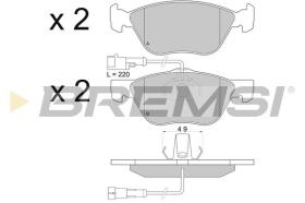 BREMSI BP2673 - B. PADS FIAT, ALFA ROMEO, LANCIA