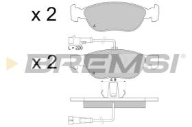 BREMSI BP2677 - B. PADS ALFA ROMEO