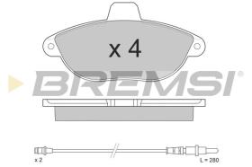 BREMSI BP2678 - B. PADS FIAT, PEUGEOT, CITROEN