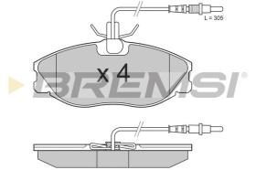 BREMSI BP2683 - B. PADS PEUGEOT, CITROEN