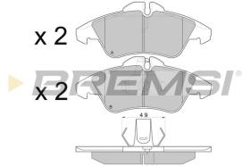 BREMSI BP2687 - B. PADS MERCEDES-BENZ, VW