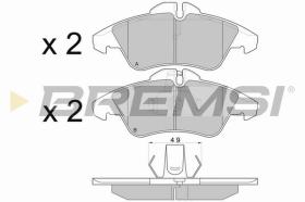 BREMSI BP2687TR - B. PADS MERCEDES-BENZ