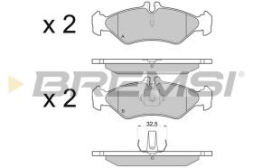 BREMSI BP2688 - B. PADS BMW, MERCEDES-BENZ, VW