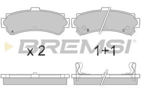 BREMSI BP2690 - B. PADS NISSAN