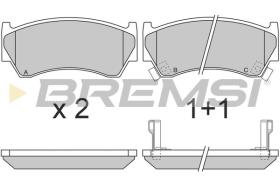 BREMSI BP2691 - B. PADS NISSAN, SUZUKI