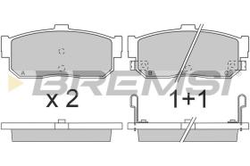 BREMSI BP2699 - B. PADS NISSAN, INFINITI