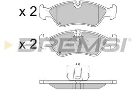 BREMSI BP2704 - B. PADS OPEL