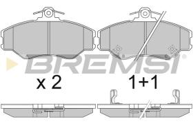 BREMSI BP2708 - B. PADS HYUNDAI