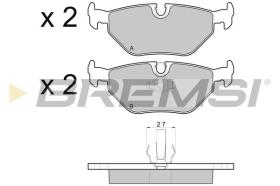 BREMSI BP2710 - B. PADS BMW, ALPINA