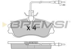 BREMSI BP2711 - B. PADS PEUGEOT, CITROEN