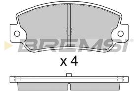 BREMSI BP2714 - B. PADS FIAT, ALFA ROMEO, LANCIA