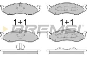 BREMSI BP2715 - B. PADS KIA, JEEP