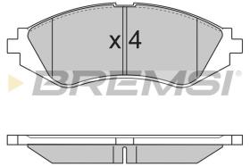 BREMSI BP2718 - B. PADS DAEWOO, CHEVROLET