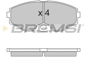 BREMSI BP2722 - B. PADS NISSAN, INFINITI