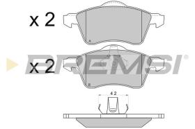 BREMSI BP2723 - B. PADS VW