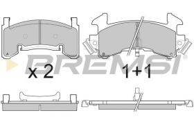 BREMSI BP2796 - B. PADS CADILLAC, BUICK, PONTIAC, GMC