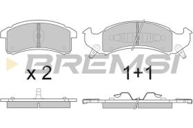 BREMSI BP2799 - B. PADS CADILLAC, BUICK, PONTIAC