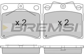 BREMSI BP2802 - B. PADS VW