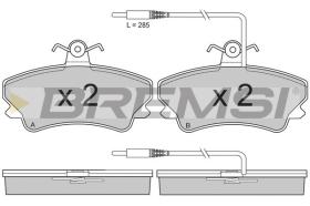 BREMSI BP2809 - B. PADS RENAULT