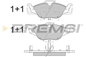 BREMSI BP2810 - B. PADS OPEL, VAUXHALL, CHEVROLET