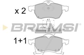 BREMSI BP2811 - B. PADS OPEL