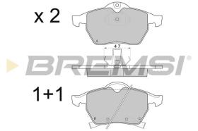 BREMSI BP2813 - B. PADS OPEL, SAAB