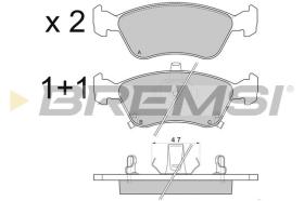 BREMSI BP2814 - B. PADS TOYOTA