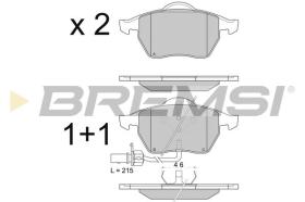 BREMSI BP2816 - B. PADS VW, AUDI, SKODA