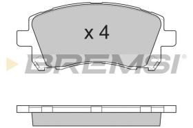 BREMSI BP2819 - B. PADS SUBARU