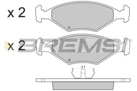 BREMSI BP2822 - B. PADS FIAT