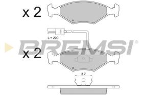 BREMSI BP2823 - B. PADS FIAT, INNOCENTI