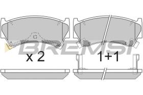 BREMSI BP2826 - B. PADS NISSAN